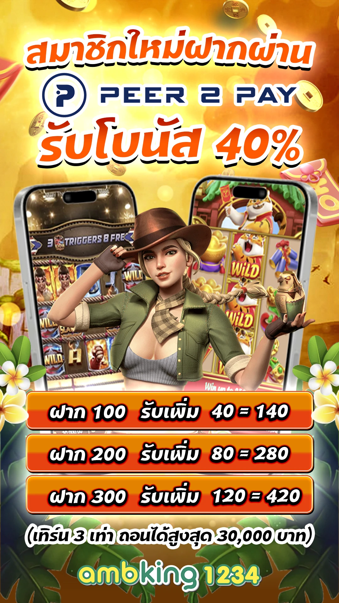 โปร25รับ100ทํา400ถอน200 - แบนเนอร์โปรโมชั่น